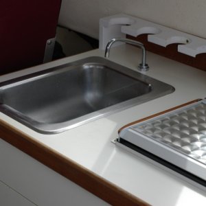 Media '(Spirit) Sink, Wallas Stove, and 110 outlet' in album '(Spirit) Spirit on trailer at EQ Marine'