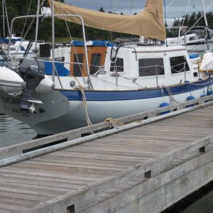 my buddy Fred Baileys offshore cutter hoping for Mexico 2012
