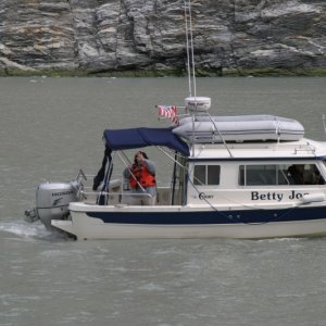 Outbound from North Sawyer Glacier