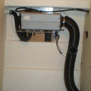 Webasto installed less exhaust