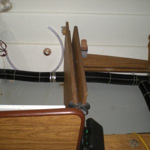 Head to under dinette duct work