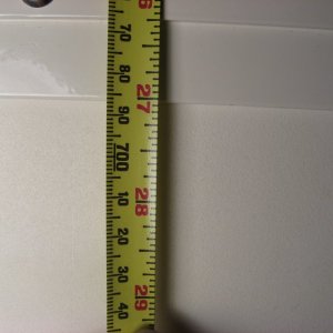 Overall window height (not cutout) is 27".