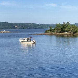 Small cove on the Hudson by Haverstraw