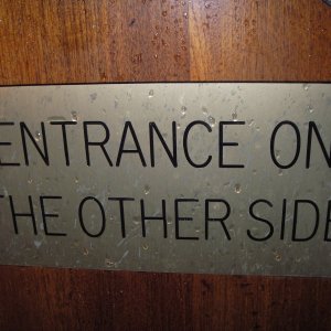 Entrance sign, or maybe not?
