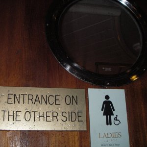 Ladies Entrance sign