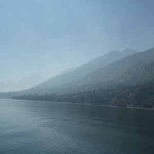 It was smoky from fires
