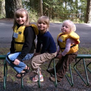 Kate, Kennedy (both of C-Daisy), and Aven (Aurelia) playing together.