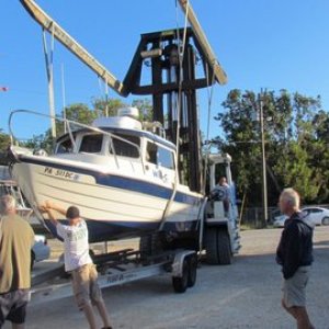 the whole lift not including the power wash less than forty dollars.They did a nice job and were very careful while doing it.The Pilothouse Marina in Key Largo