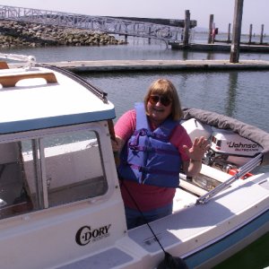Patty on Crabby Lou at Everett 6-13-09
