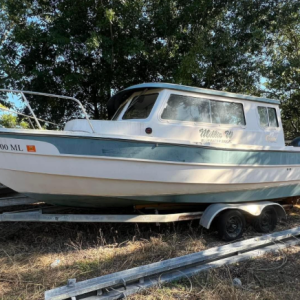 Media 'My \"fixer upper\" 25 cruiser the day I bought her. She had sat on a lift through hurricane Sally and needed some love.' in album 'My \"fixer upper\" 25 cruiser the day I bought her. She had sat on a lift through hurricane Sally and needed some love.'