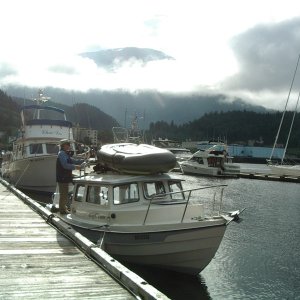 Sevylor Fish Hunter dinghy on top