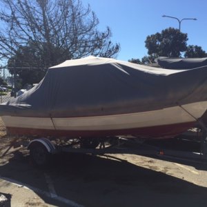 Media 'New canvas boat cover' in album 'Salty C on its EZ Loader'