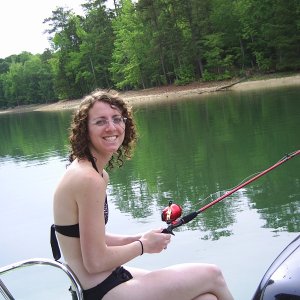 Kim not catching any fish
