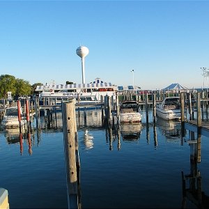 Media 'Mackinac City harbor ferrys make tight docking look easy' in album 'DeTour Entrance Light'
