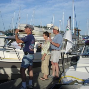 Christening of TRAVELER
  Owners Toni & Russ