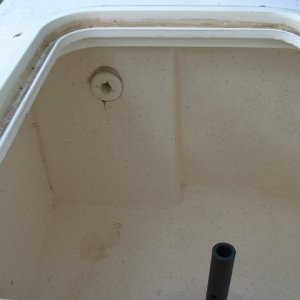 Here is the fitting where water enters the tank.