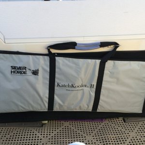 Catch Bag hanging at stern