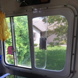 Media 'Finished product installed.' in album 'Screen Frames for aft windows'