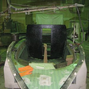 22\' Cruiser deck with coring prior to final lamination