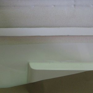 Port cockpit coaming storage box cutout and deck to hull joint