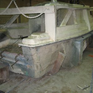 Deck and hull molds joined