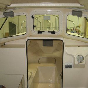 Media 'Interior foward B\'head location' in album '22\' Cruiser with vacuum bagging process'