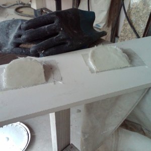 arch wedges epoxied