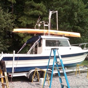 first practice fit for kayak side view