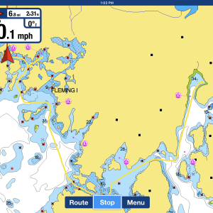 Tracks.  Baker Cove anchorage through Dry Pass to anchorage West Arm, Mirror Harbor
