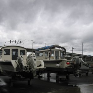 CDory next to Cape Cruiser