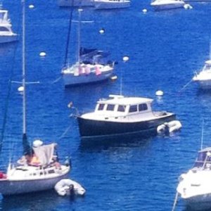 Islander on Mooring Ball