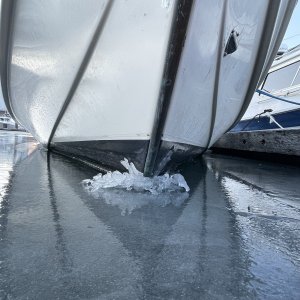 Frozen in place
