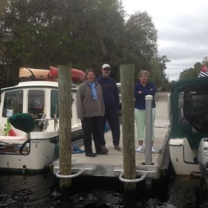 Media 'Blue Days and Odyssey taking a lunch break in Astor.' in album '2014 C-Brat Gathering on St. Johns River'
