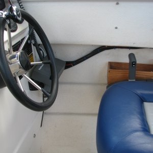 16" long tray outboard of control module provides some handy storage