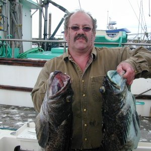 Neah Bay, the day before the Halibut opener, Ling and Cabazon 5/14/07.
