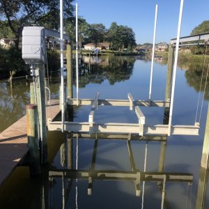 Cape Cruiser Boat Lift Final Configuration