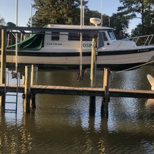 Media 'OSPREY on lift' in album 'Boat lift for the new OSPREY'