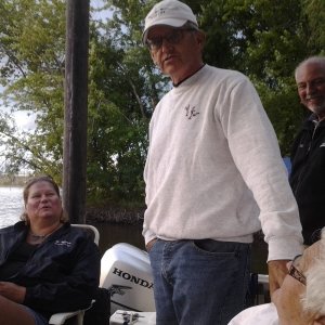 Good times at Doug's boat house