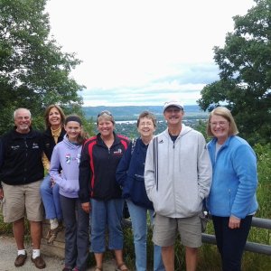 Media 'Part of the group that toured Winona. Picture taken at the Garvin Heights look-out.' in album 'Doug's boathouse.'