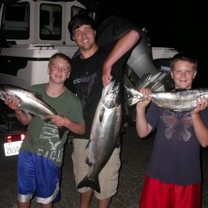 20 lb King hit deep on cookies & cream spoon.  Managed to land a double!  8/20/12