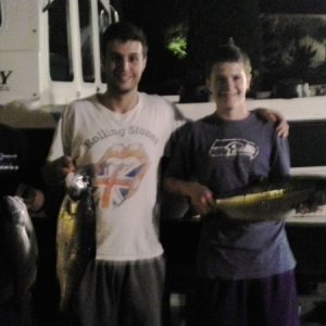 3 coho and crab caught saturday 8/30/14 on memorial day weekend