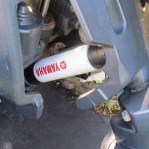 Lower motor until you squish the hard rubber a little and then trailer away