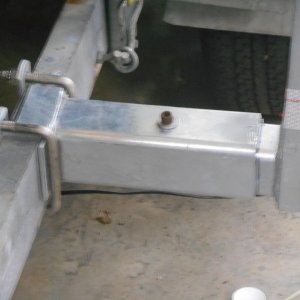Media 'Heavy duty vertical guides.  These do not bend when bumped.' in album 'Added a second axle to trailer.  Boat came with one 3500 lb axle.  That seemed to light for the job.'