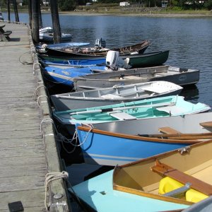 There is a C-Dory down there, a ways.  This dock is always full of dingys.