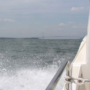 Media 'Approaching the Verrazano Narrows Bridge.' in album 'My first look at the Cosmic C'
