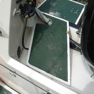 "Bridge" view from cockpit of boat.