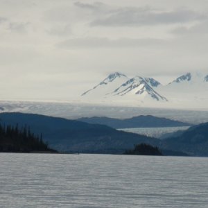 Juneau ice field & Lewellyn Glacier.