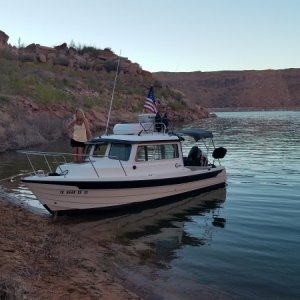Media 'Camping at lake Powell.' in album 'Launching at Wahweap.'