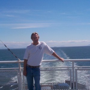 (seabran) Me! On the ferry headed to Vancouver Island