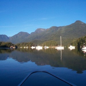 (seabran) Scenery from Prideaux Haven - Looking up towards Homfray Channel.